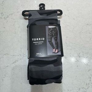 Torrid Black and Gray Camo Leggings